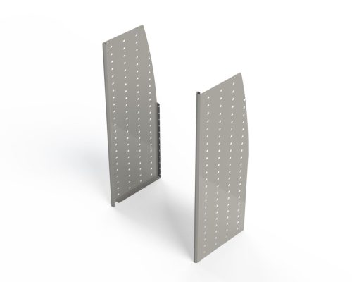Upright Standard Curv1200x400 Pair1.2ZA for Jaram Edgetech Shelving Kit (10283-01-12)