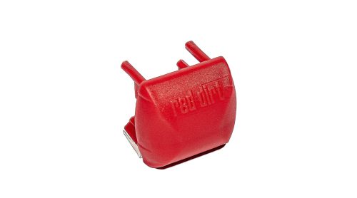 End Cap Red Dirt Steel Bar Square Red