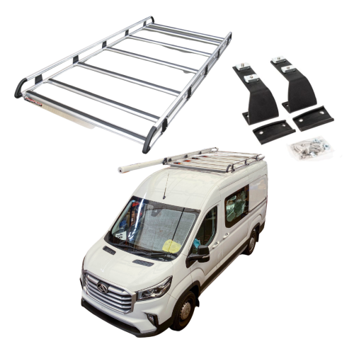 Dreamrider Roofrack Kit for LDV Deliver 9 LWB Mid Roof (DRD35W with DRDKIT26)