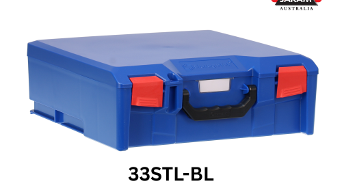 StorageTek Case Large ABS Lid c/w Dividers-Blue (33STL-BL)