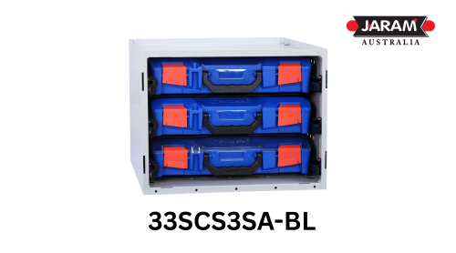 StorageTek Cabinet Kits with 3 x STS StorageTek small cases (33SCS3SA-BL)