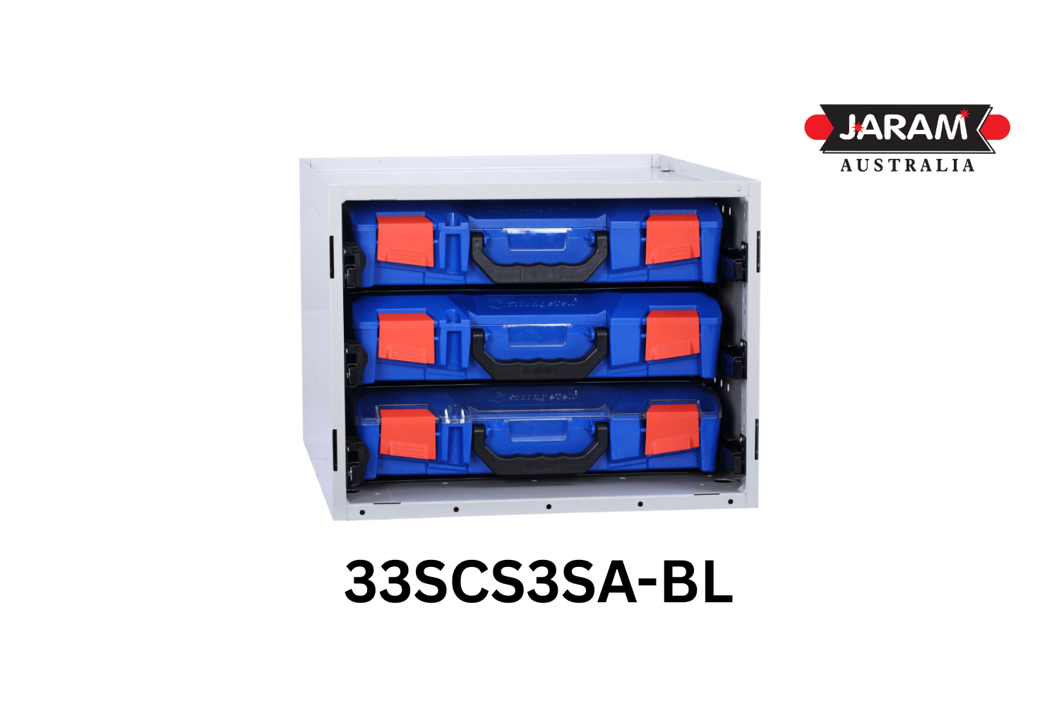 StorageTek Cabinet Kits with 3 x STS StorageTek small cases (33SCS3SA-BL)