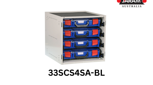 StorageTek Cabinet Kits with 4 x STS StorageTek small cases (33SCS4SA-BL)