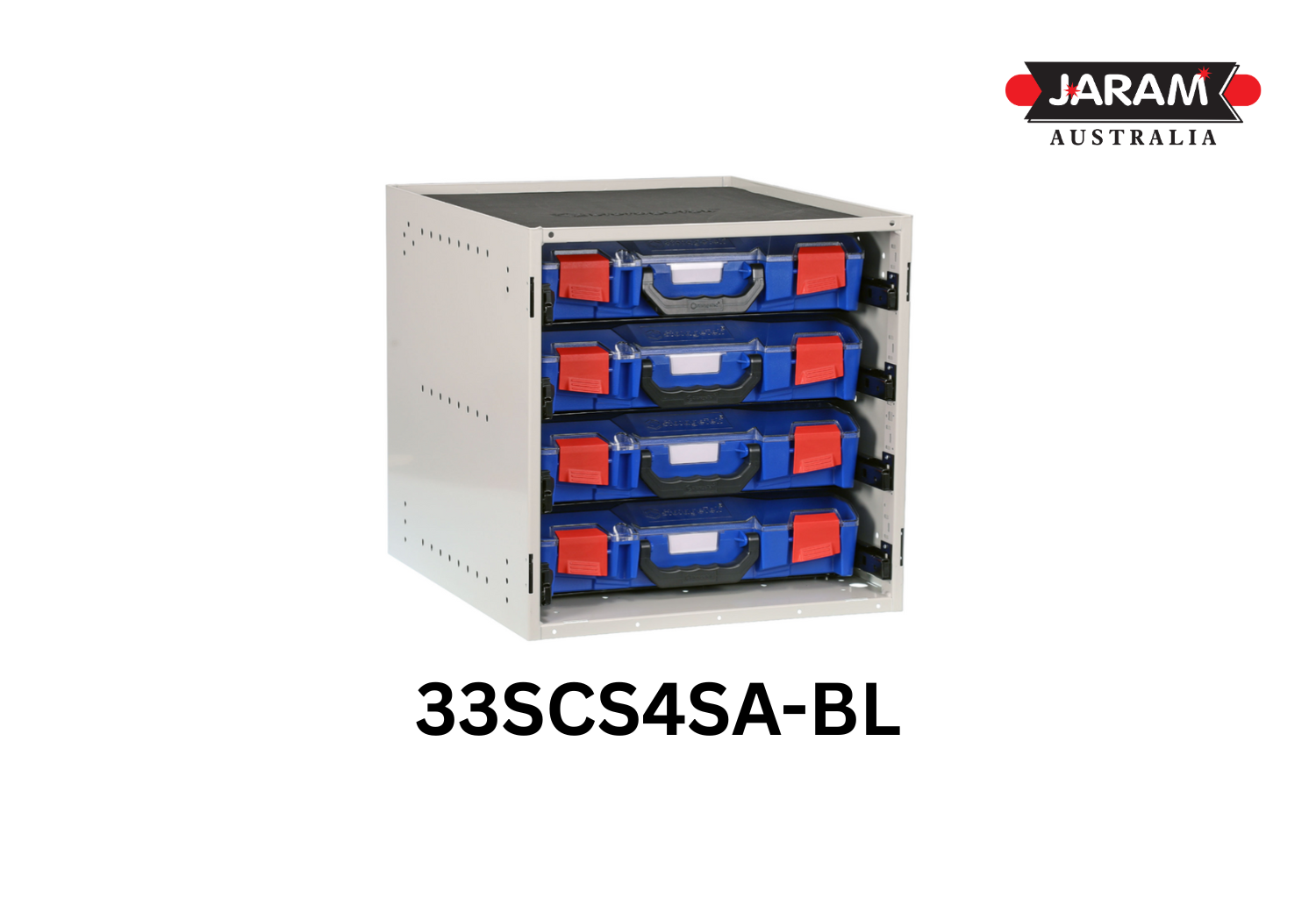 StorageTek Cabinet Kits with 4 x STS StorageTek small cases (33SCS4SA-BL)