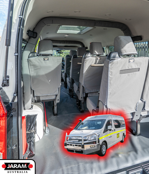 Toyota H32 Commuter Bus (2019-Current) Rear Full Padding ROPS – Jaram Red Dirt Internal ROPS (under 4500kg GVM)