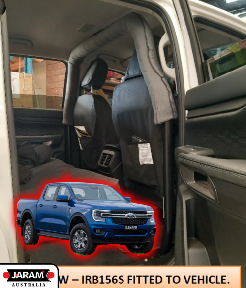 Ford Next Gen Ranger Dual Cab (2022-Current) Half-Padding ROPS – Jaram Red Dirt Internal ROPS (under 4500kg GVM)
